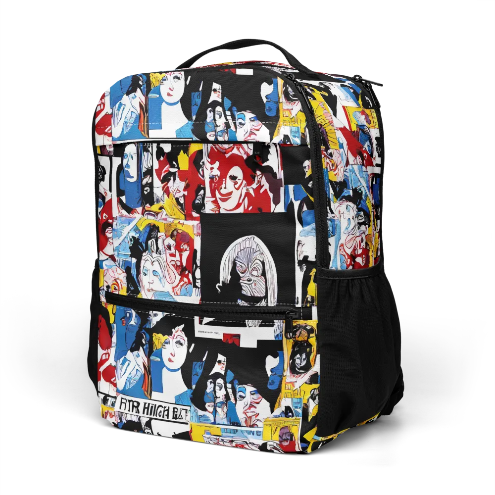 Pop Art Parade on Utility Backpack — Left Front