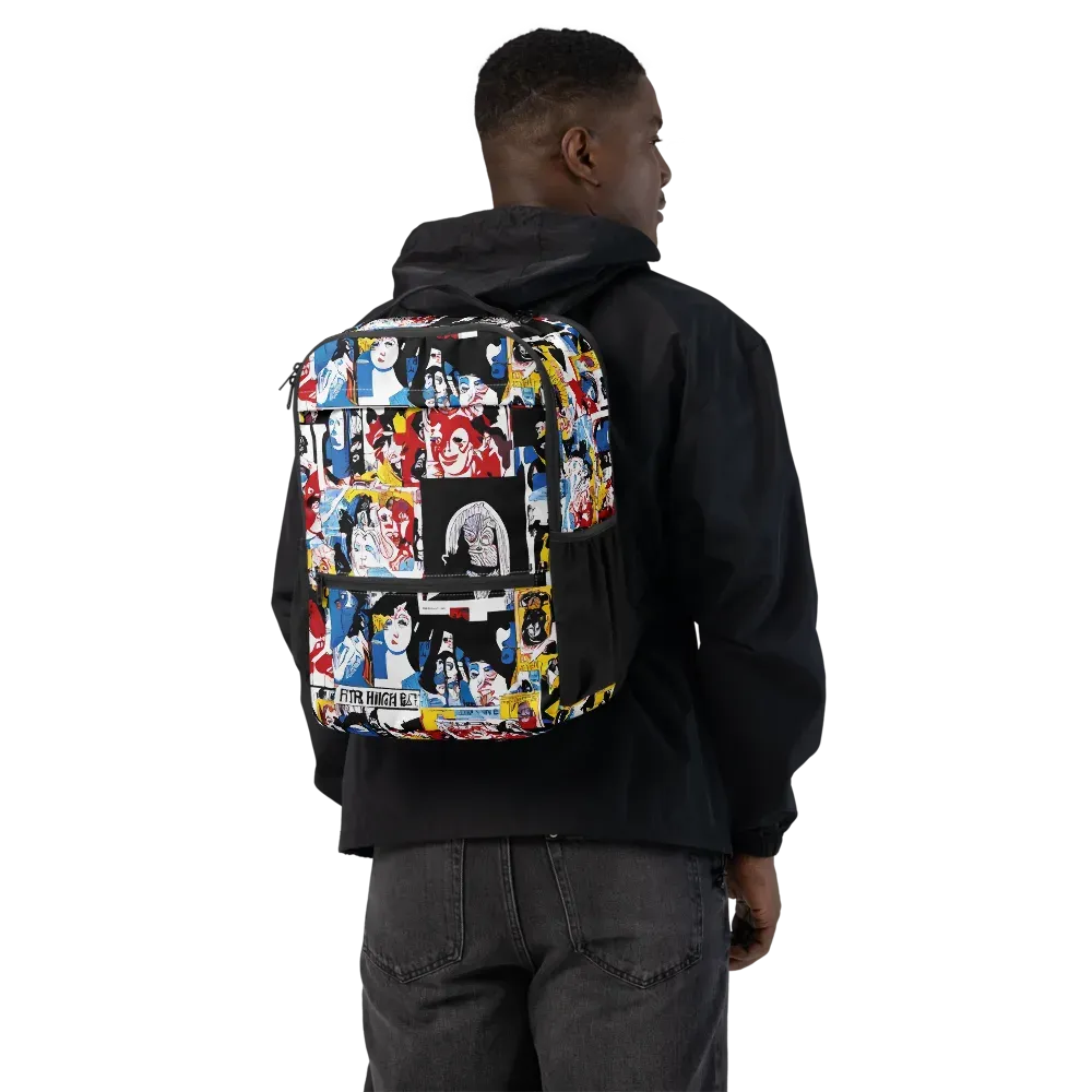 Pop Art Parade on Utility Backpack — Back