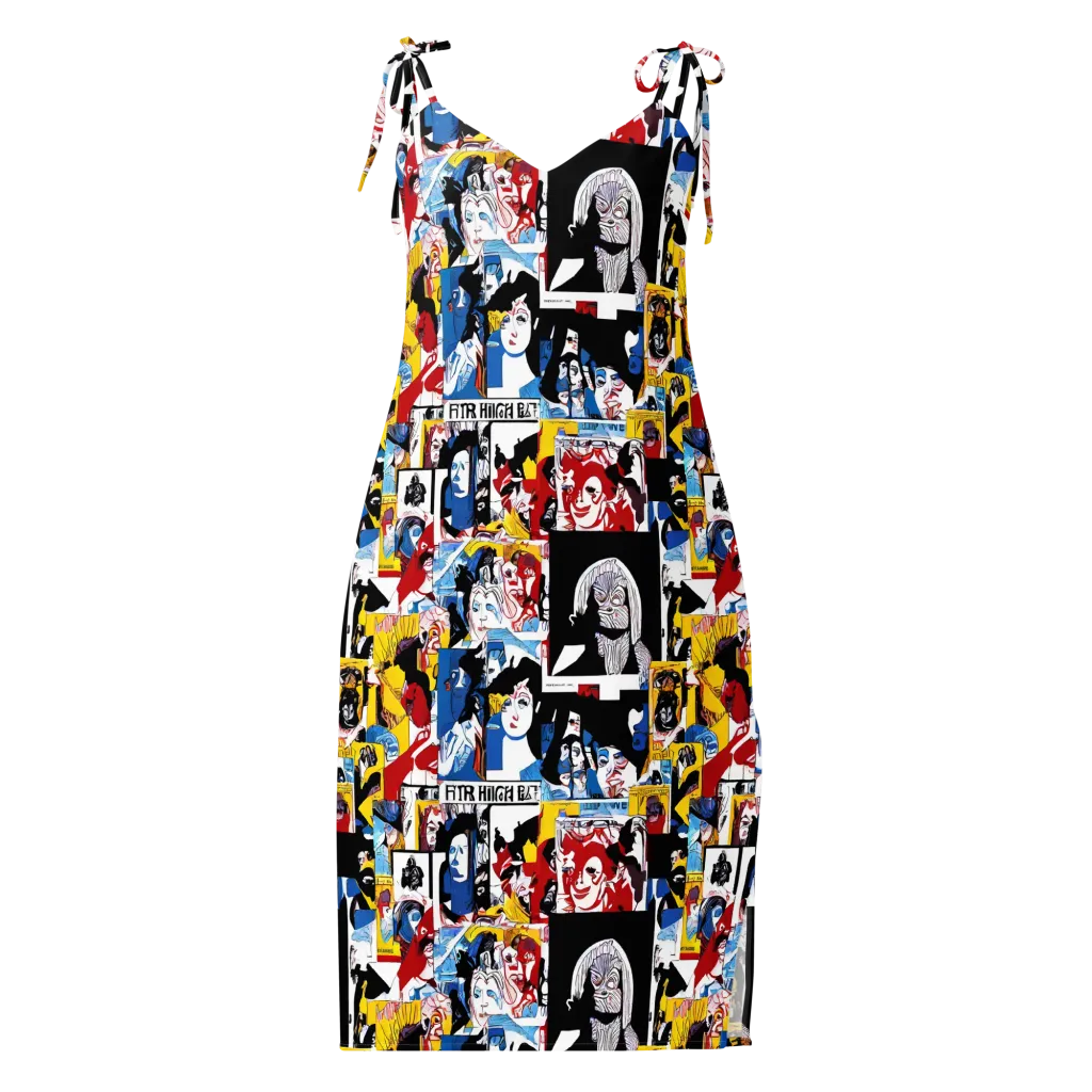 Pop Art Parade on Slip Dress — Front
