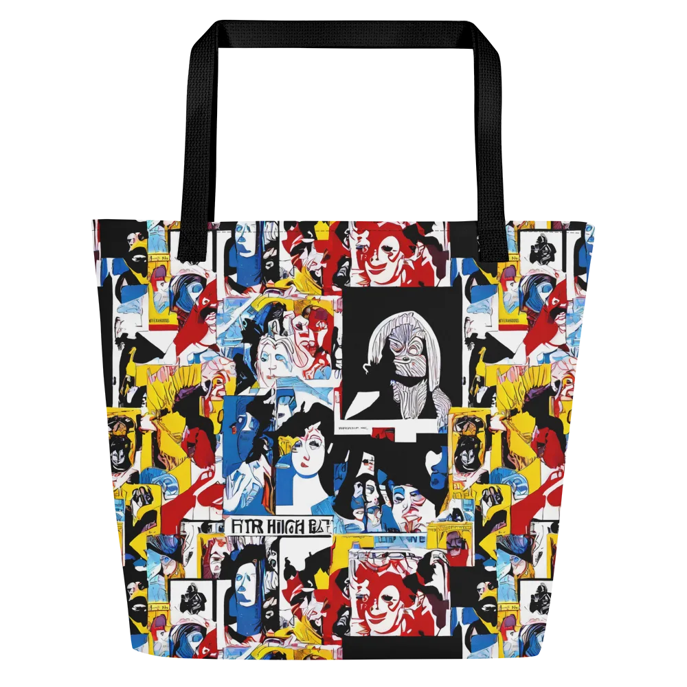 Pop Art Parade on Large Tote Bag W/ Pocket — Front