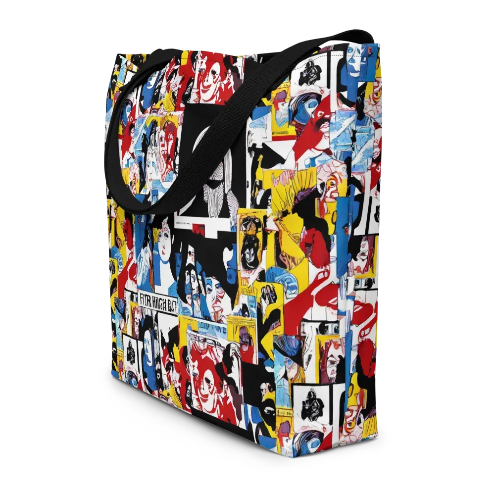 Pop Art Parade on Large Tote Bag W/ Pocket — Front