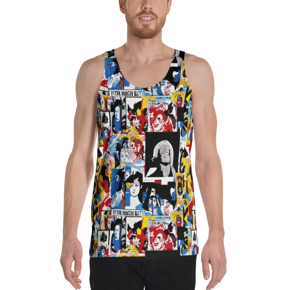 Pop Art Parade on Men's Tank Top — Front