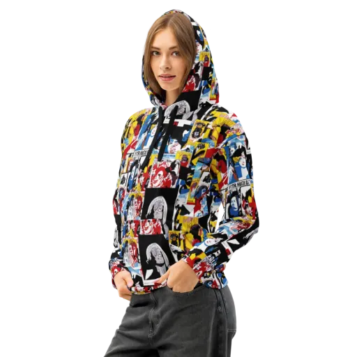 Pop Art Parade on a Cotton Hoodie