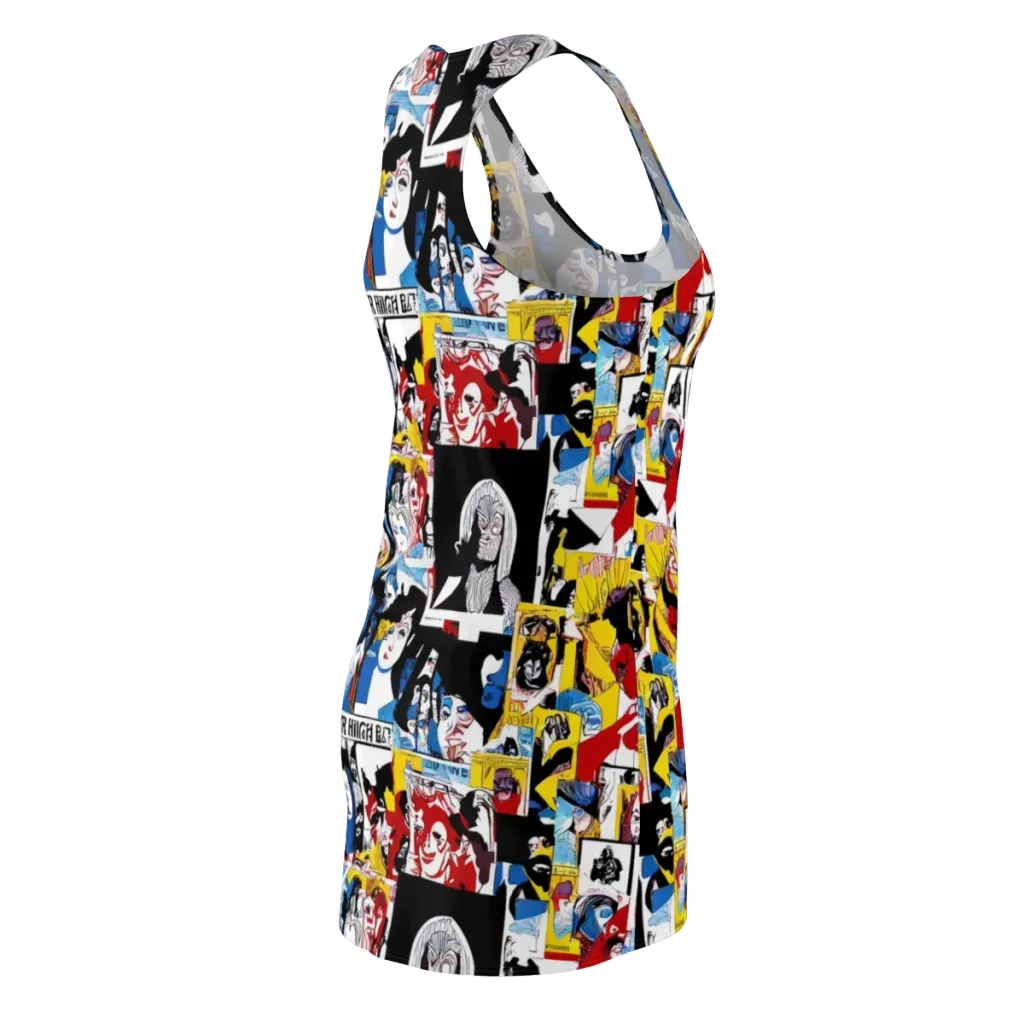 Pop Art Parade on Racerback Dress — Back Side