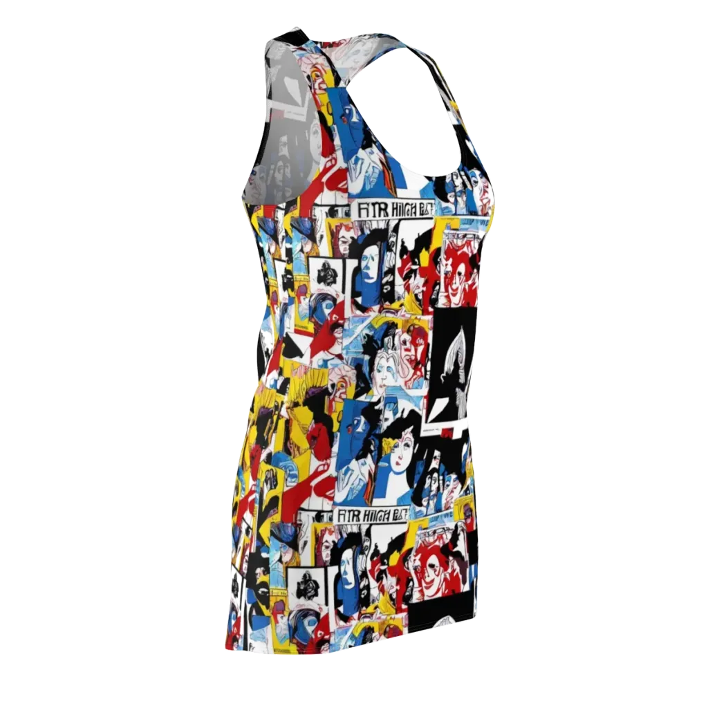 Pop Art Parade on Racerback Dress — Front Side