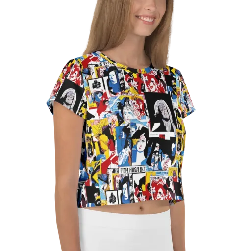 Pop Art Parade on a Crop Tee