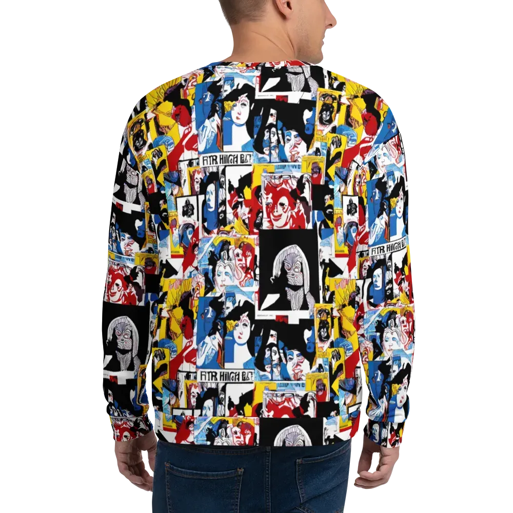 Pop Art Parade on Sweatshirt — Back