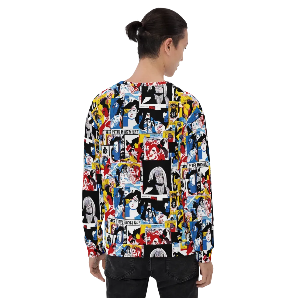 Pop Art Parade on Sweatshirt — Back