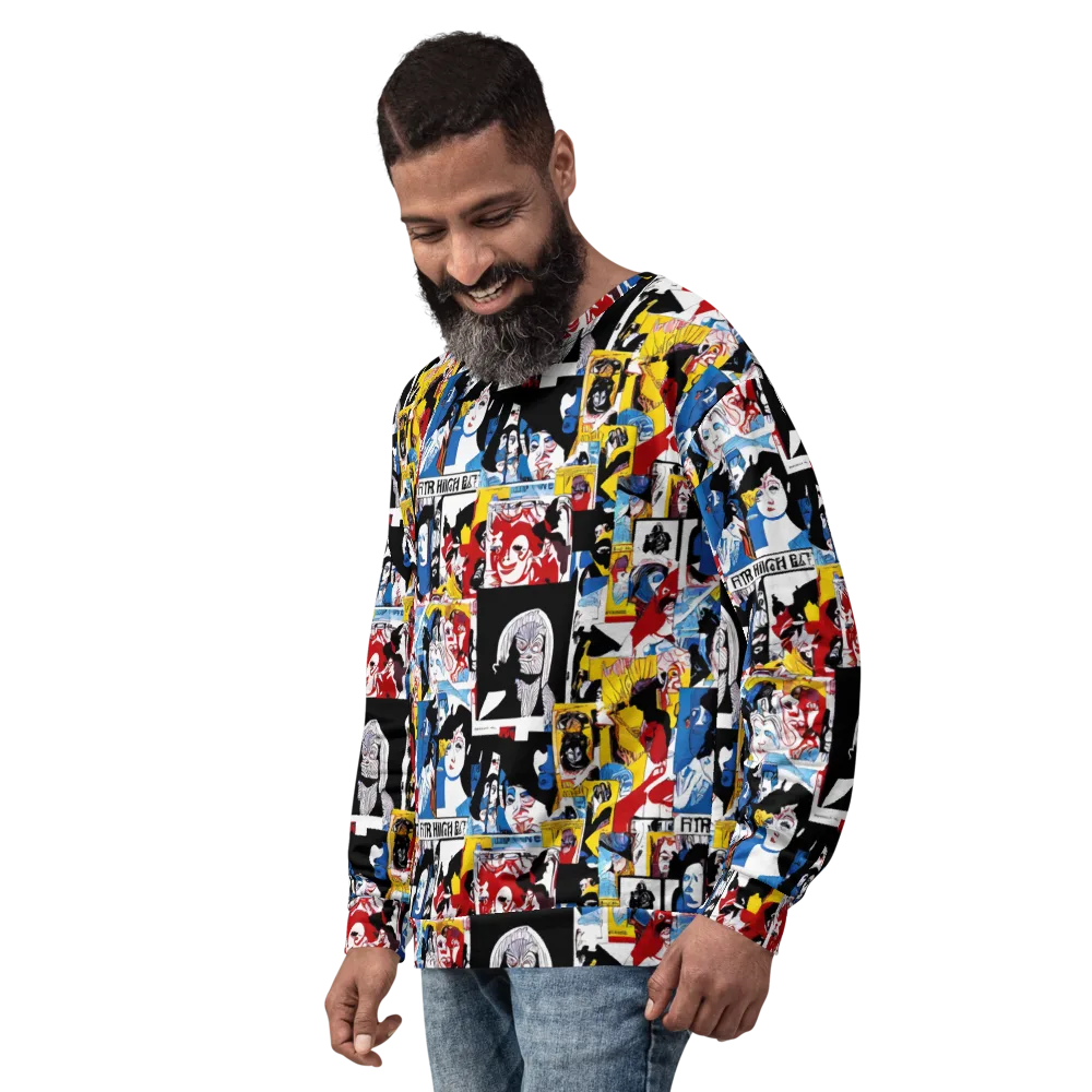 Pop Art Parade on Sweatshirt — Left Front