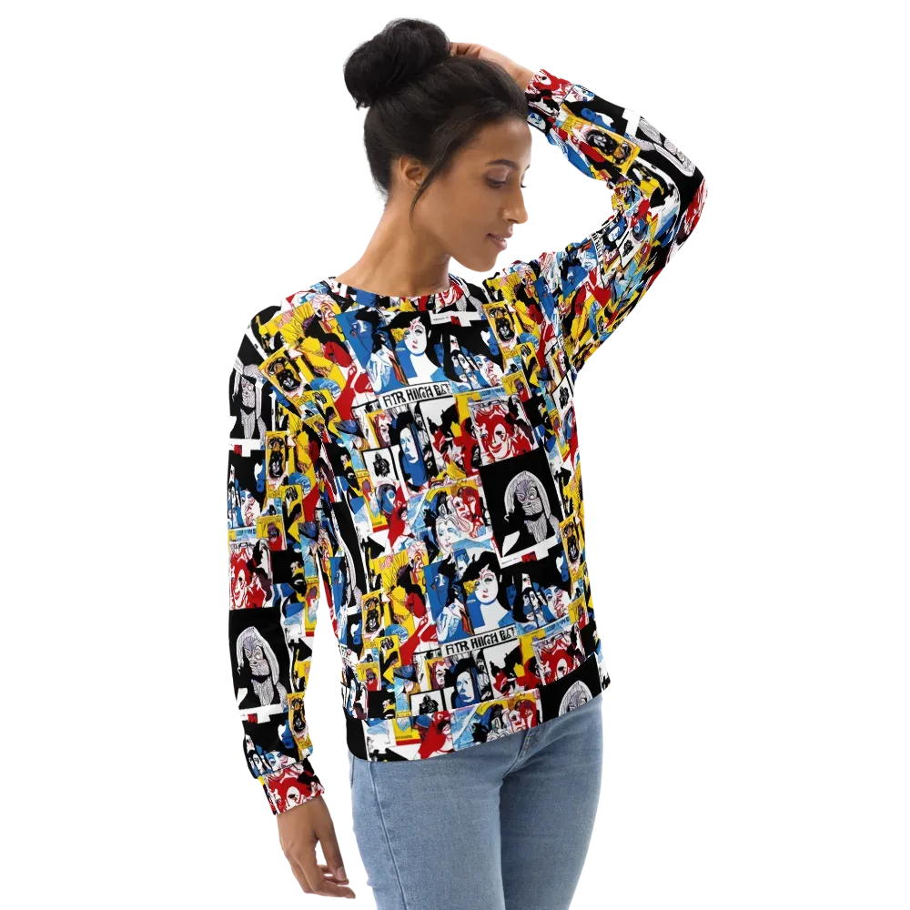 Pop Art Parade on Sweatshirt — Right Front