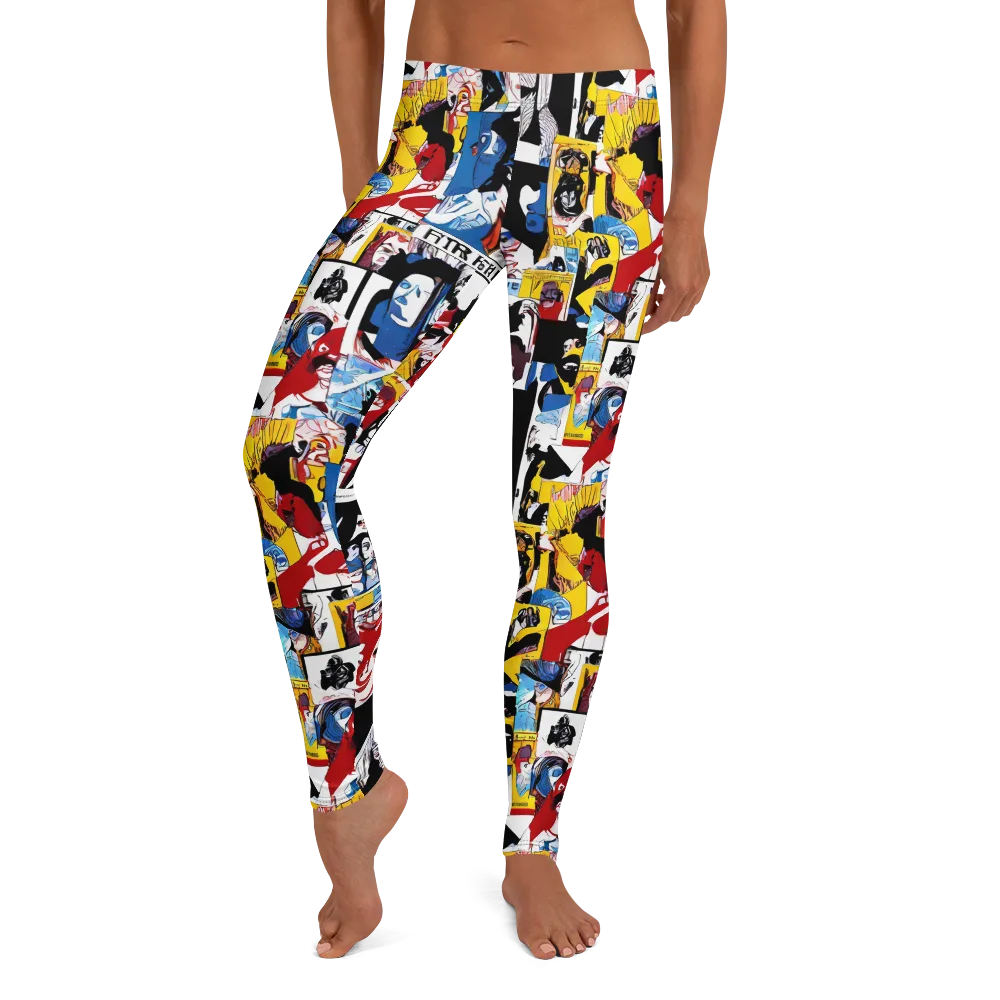 Pop Art Parade on Leggings — Front