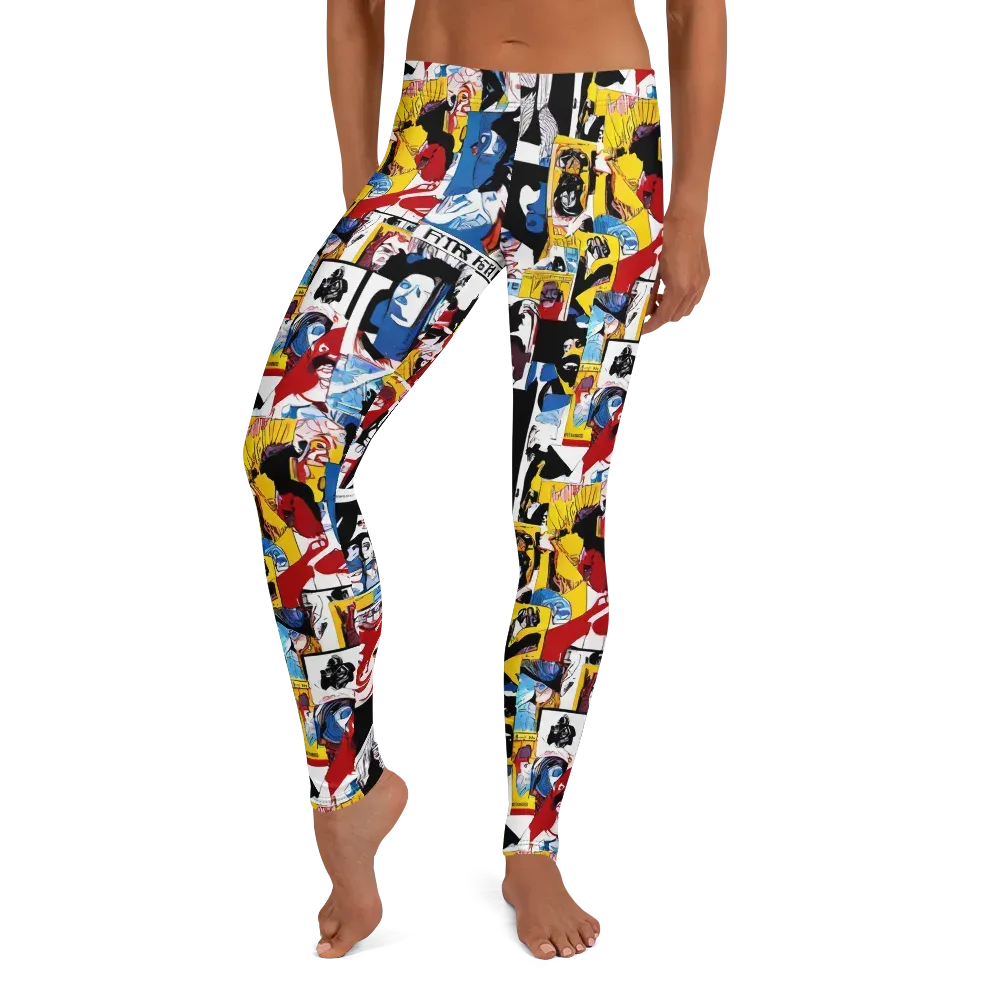 Pop Art Parade on Leggings — Front