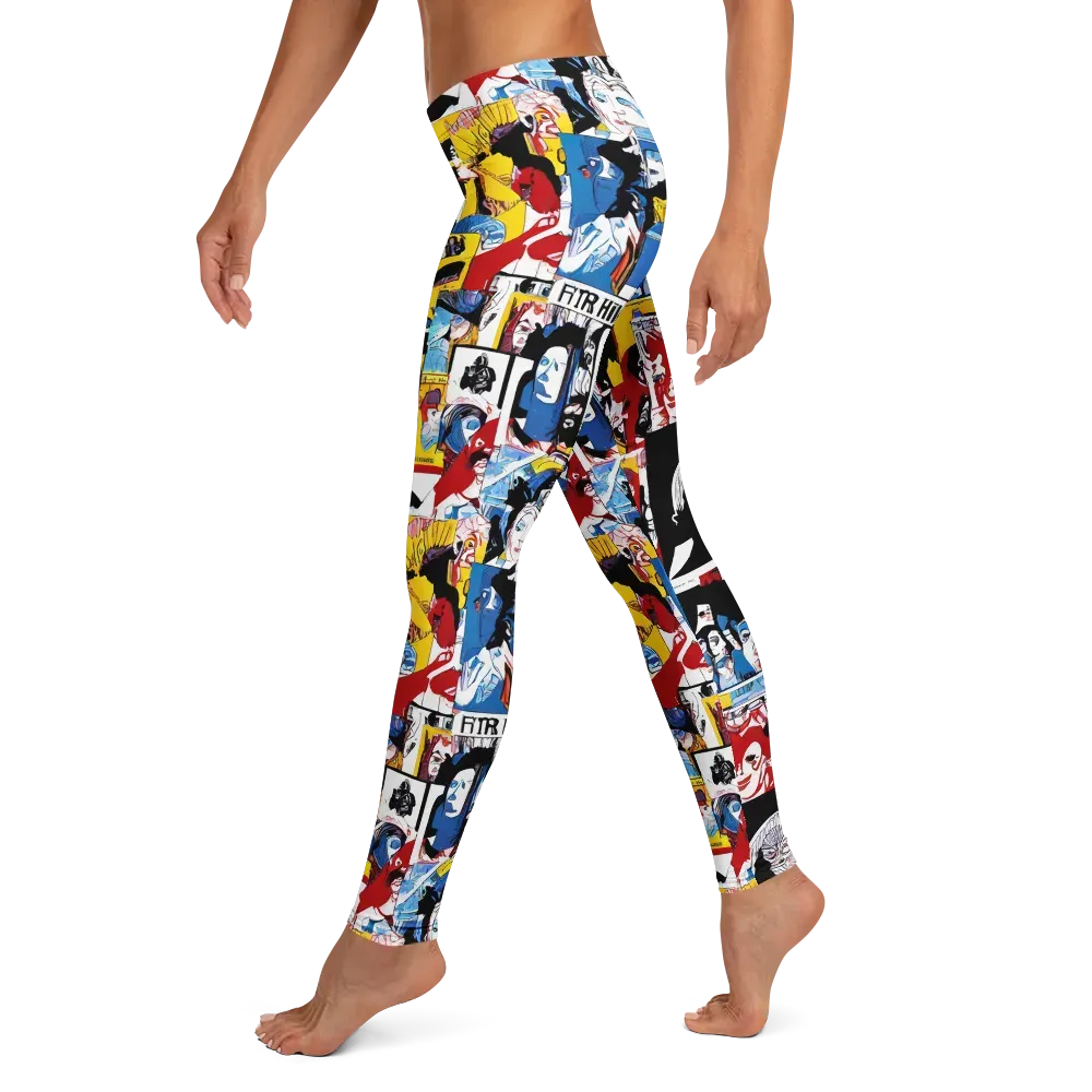 Pop Art Parade on Leggings — Left