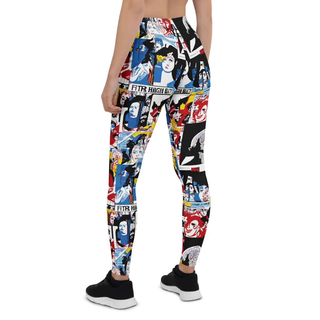 Pop Art Parade on Leggings — Back