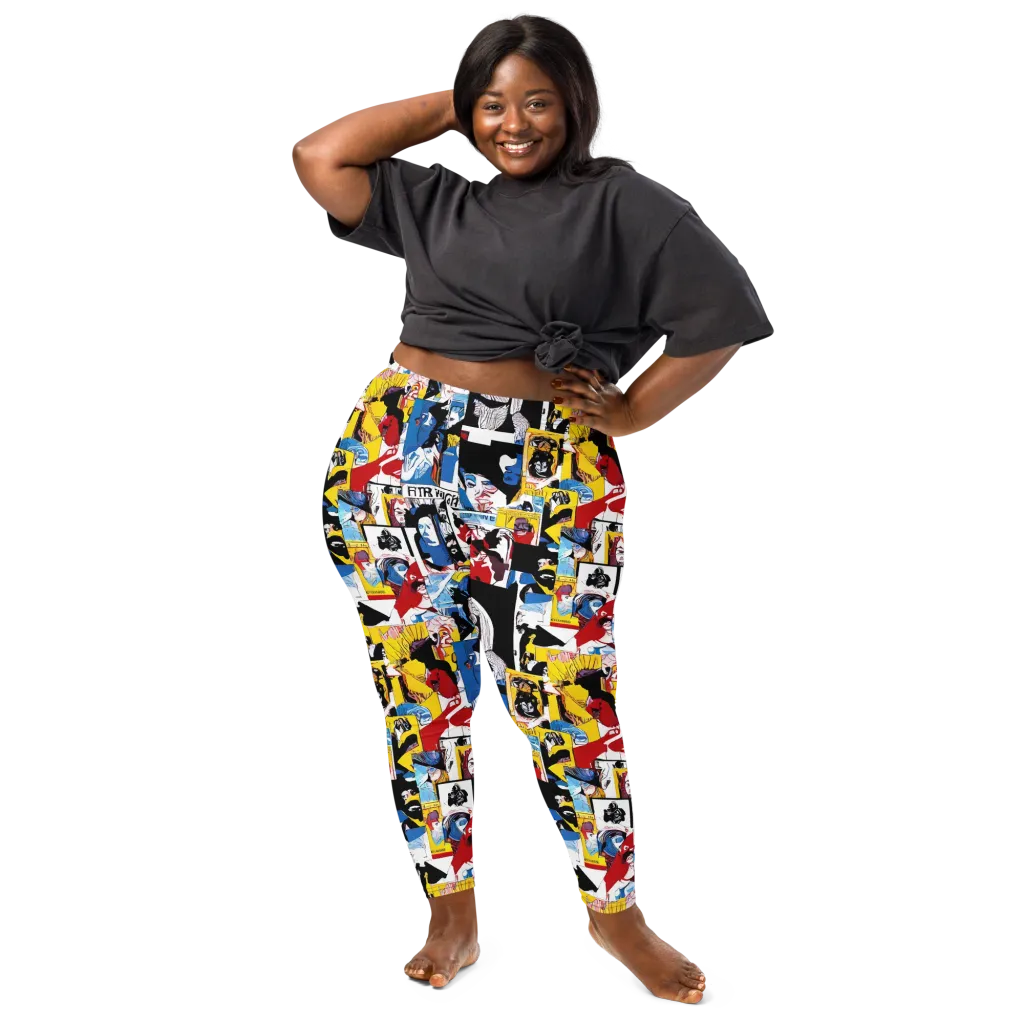 Pop Art Parade on Leggings — Front