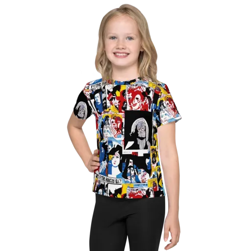 Pop Art Parade on a Kids Crew Neck T-Shirt
