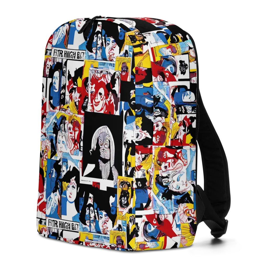 Pop Art Parade on Minimalist Backpack — Left