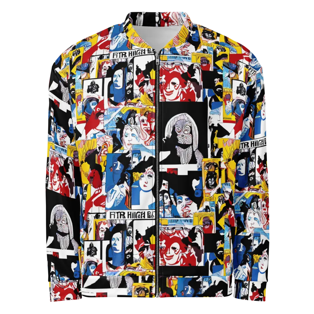 Pop Art Parade on Bomber Jacket — Front
