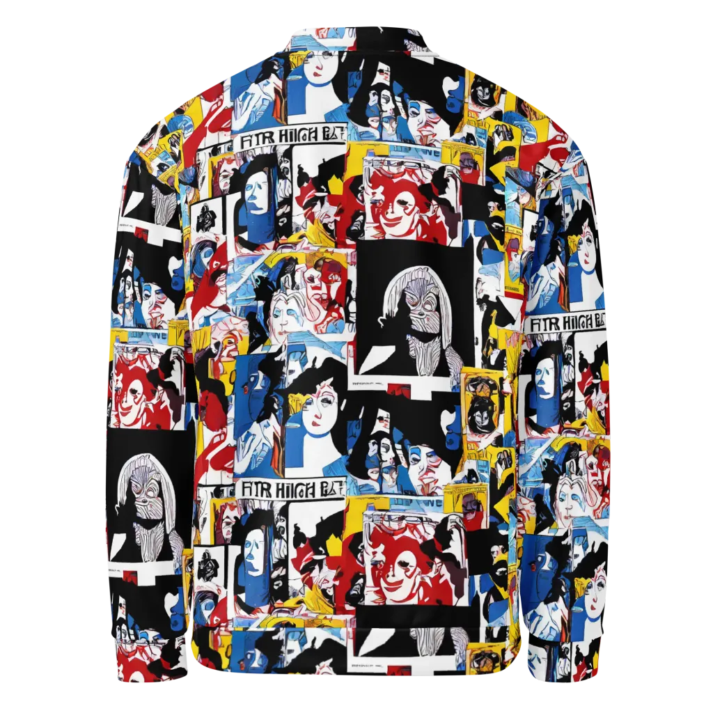 Pop Art Parade on Bomber Jacket — Back