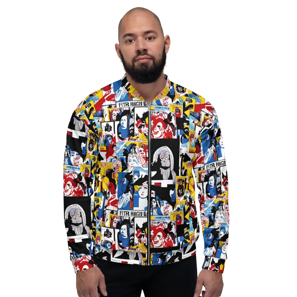 Pop Art Parade on Bomber Jacket — Front
