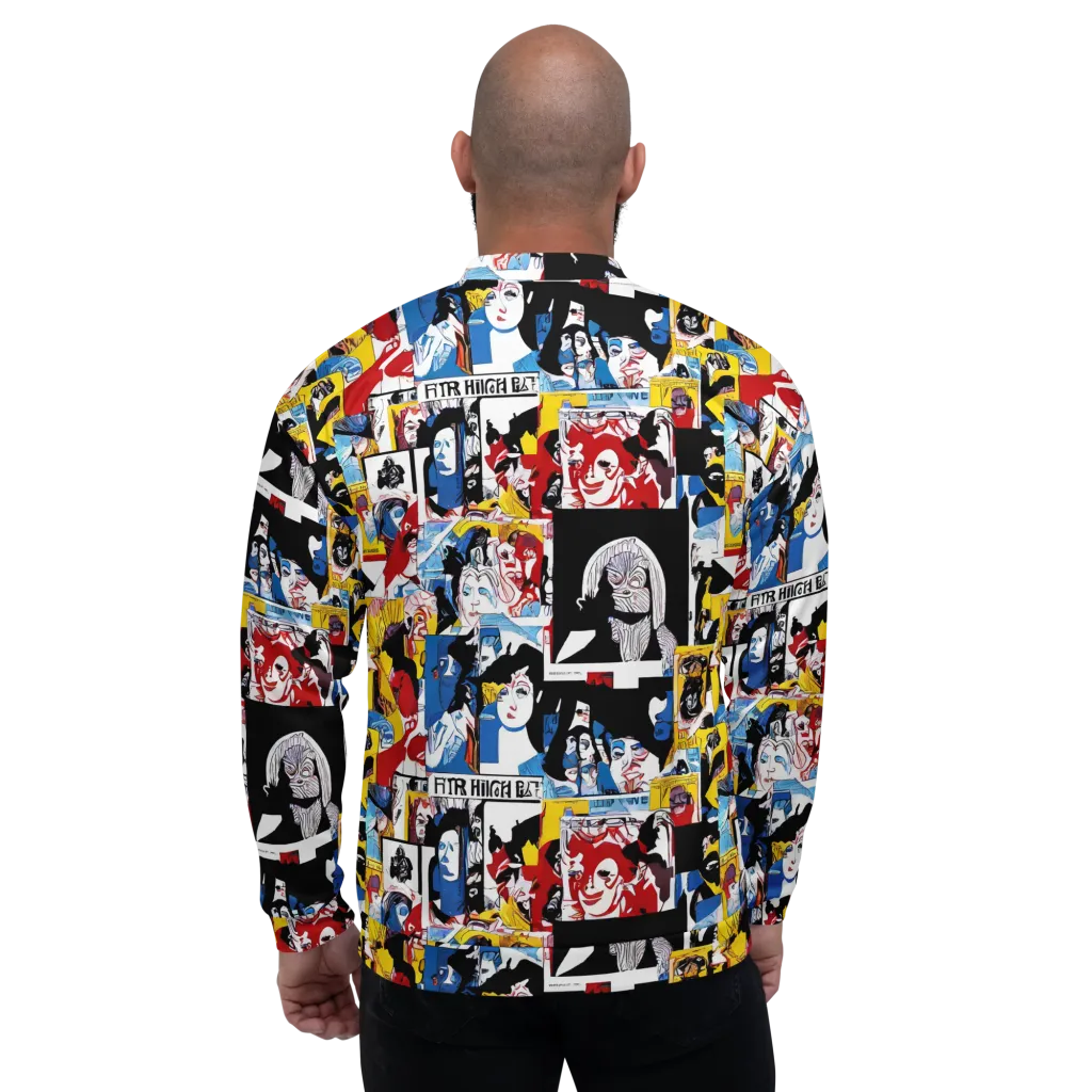 Pop Art Parade on Bomber Jacket — Back