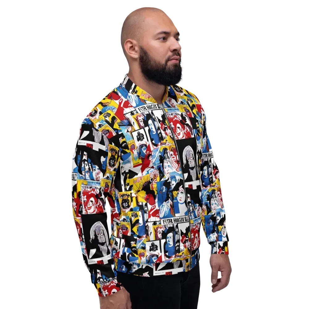 Pop Art Parade on Bomber Jacket — Right
