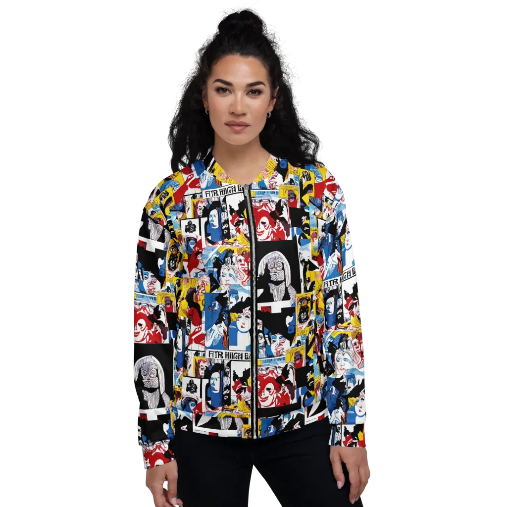 Pop Art Parade on Bomber Jacket — Front