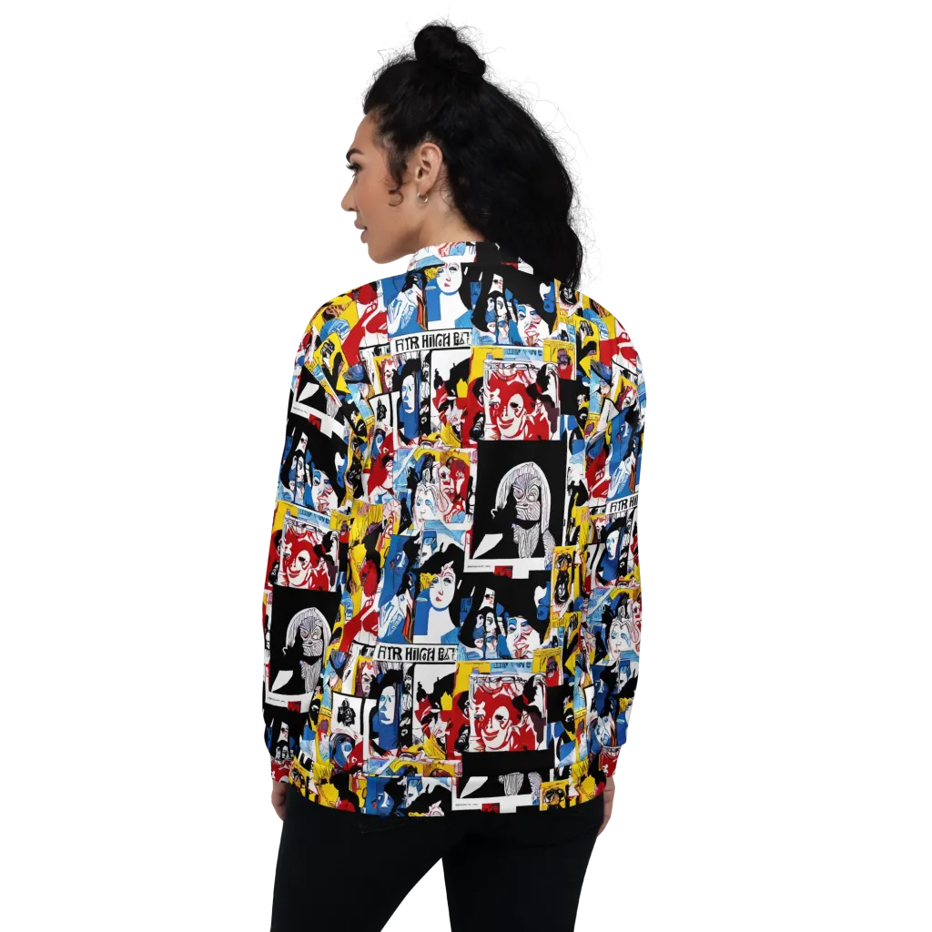 Pop Art Parade on Bomber Jacket — Back