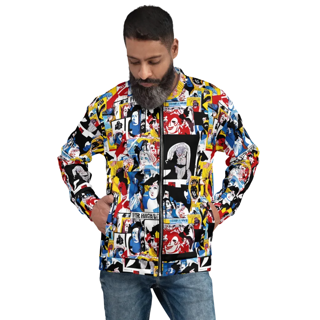 Pop Art Parade on Bomber Jacket — Front