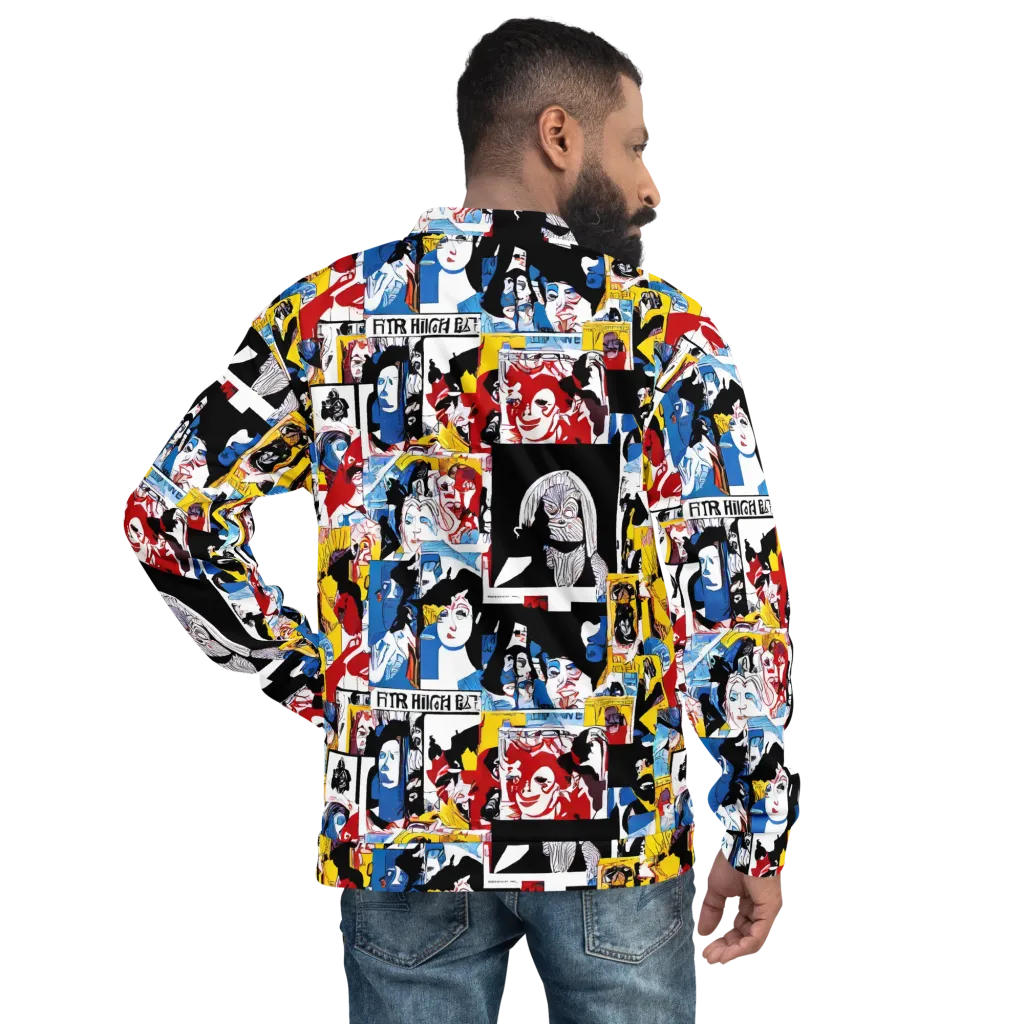 Pop Art Parade on Bomber Jacket — Back