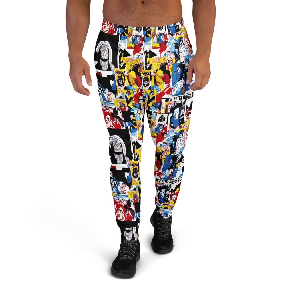 Pop Art Parade on Men's Joggers — Front