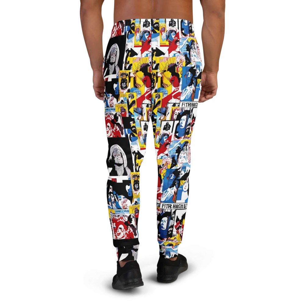 Pop Art Parade on Men's Joggers — Back