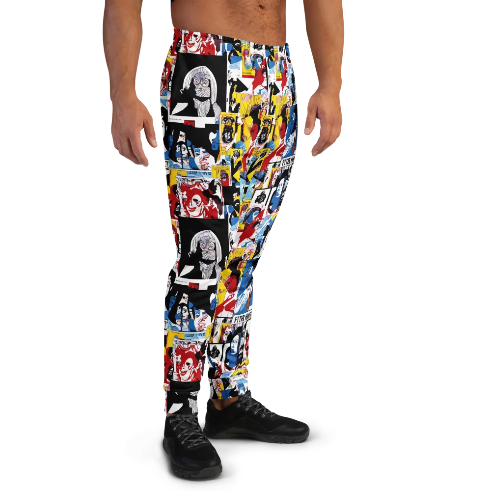 Pop Art Parade on Men's Joggers — Right