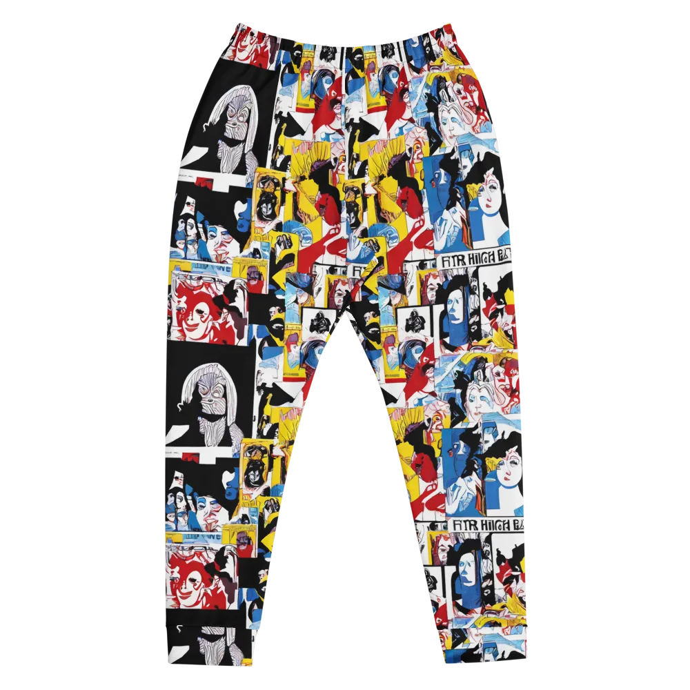 Pop Art Parade on Men's Joggers — Front