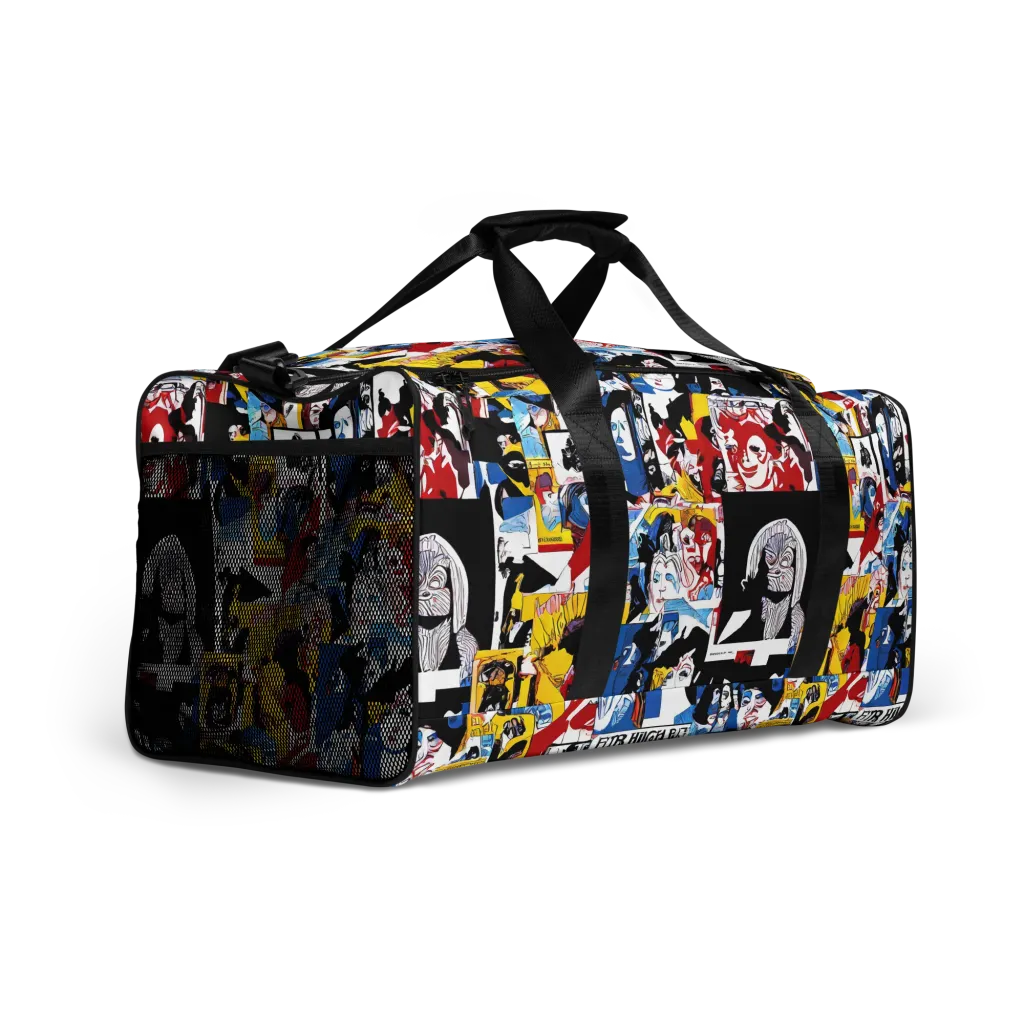 Pop Art Parade on Duffle Bag — Right Front