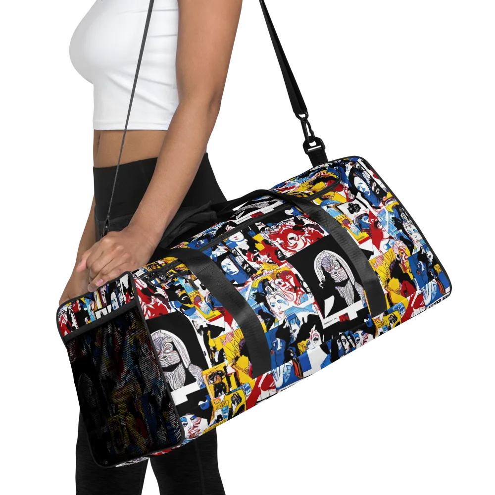 Pop Art Parade on Duffle Bag — Front