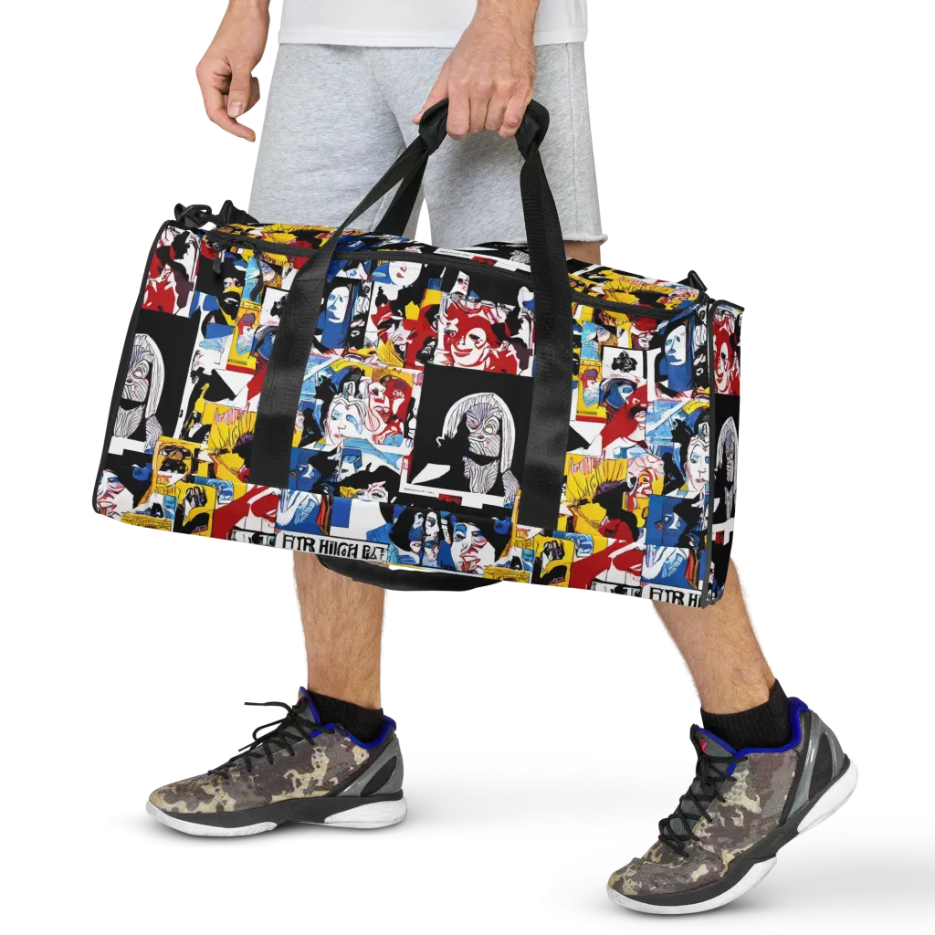 Pop Art Parade on Duffle Bag — Front