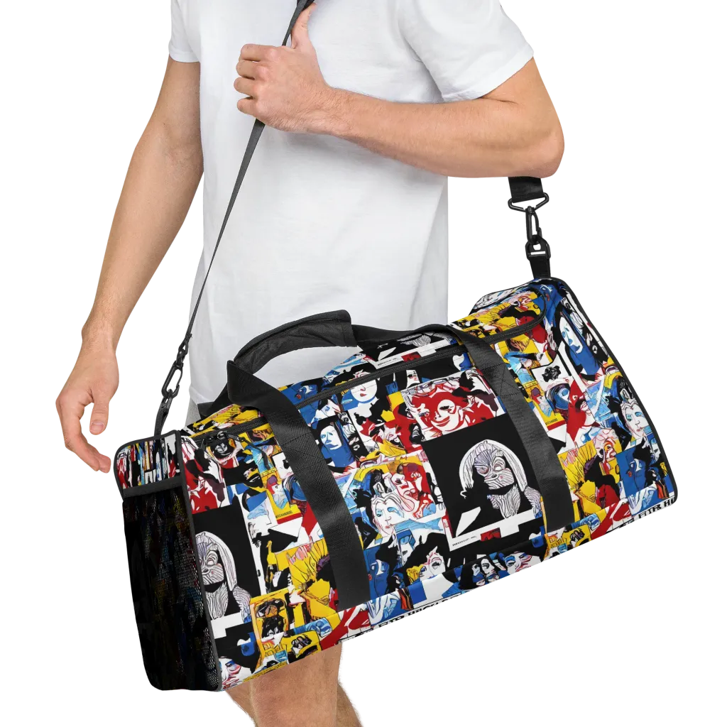 Pop Art Parade on Duffle Bag — Right Front