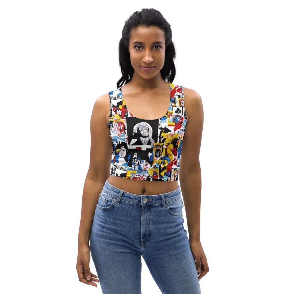 Pop Art Parade on Crop Top — Front