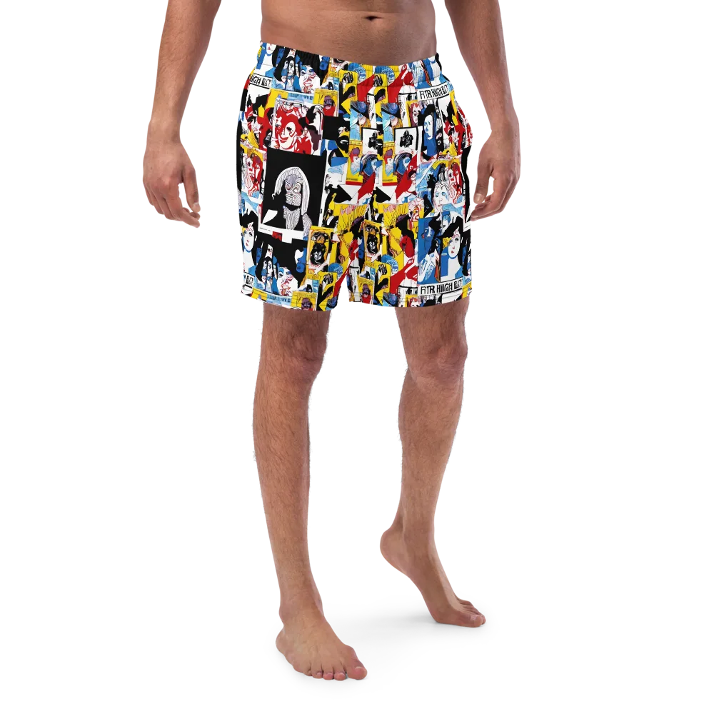 Pop Art Parade on Swim Trunks — Front