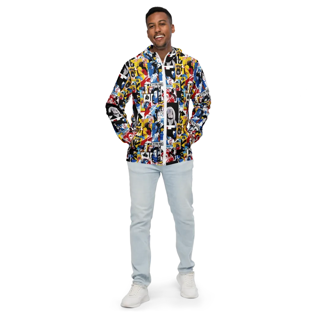 Pop Art Parade on Men's Windbreaker — Front