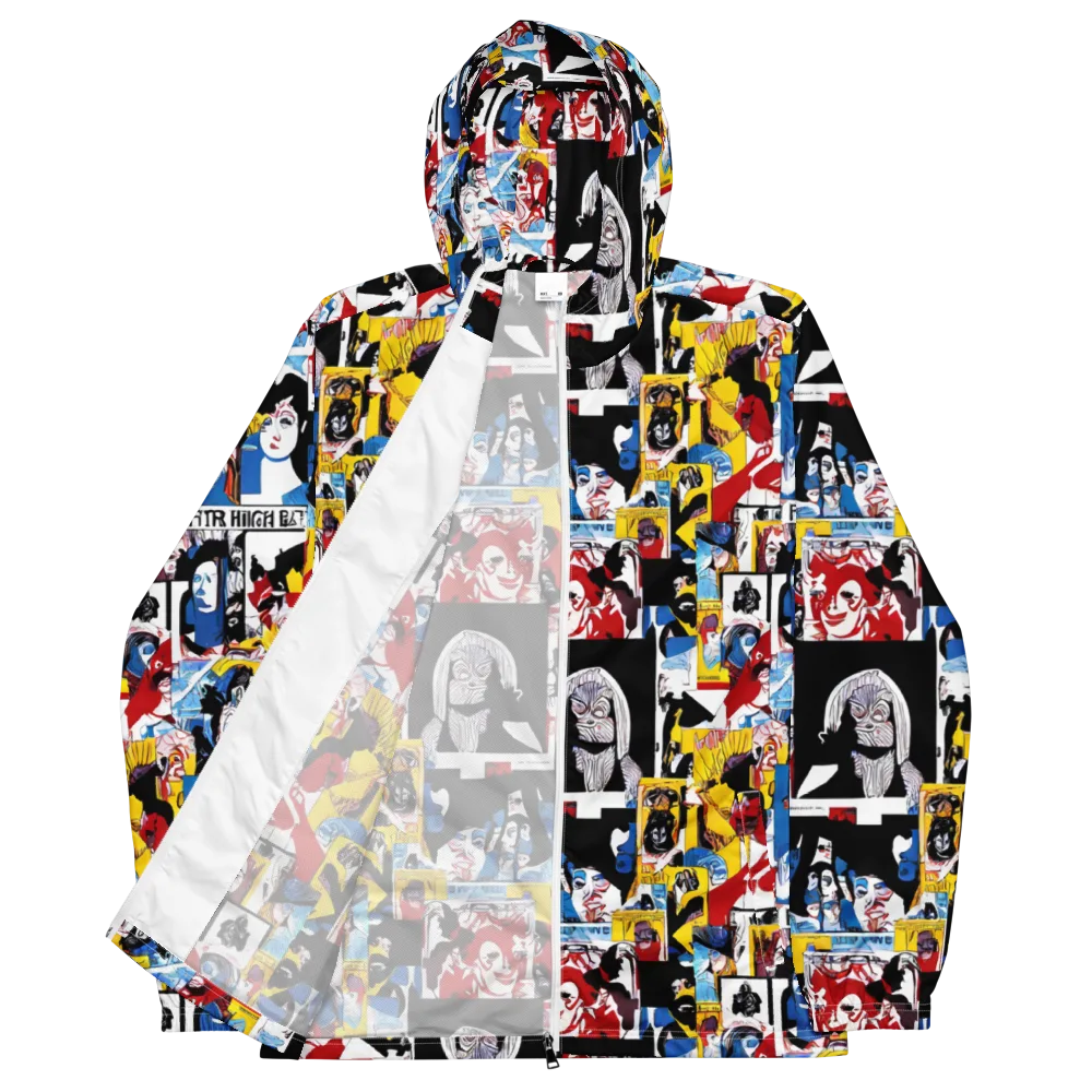 Pop Art Parade on Men's Windbreaker — Front