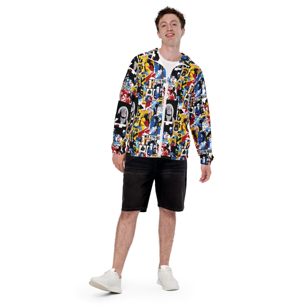 Pop Art Parade on Men's Windbreaker — Front