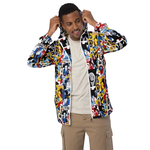 Pop Art Parade on a Men's Windbreaker