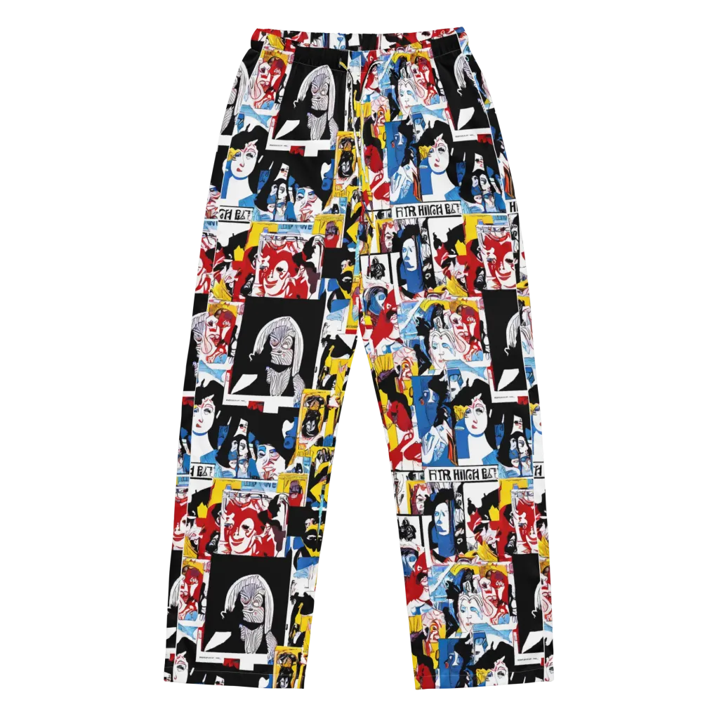 Pop Art Parade on Women's Pajama Pants — Front