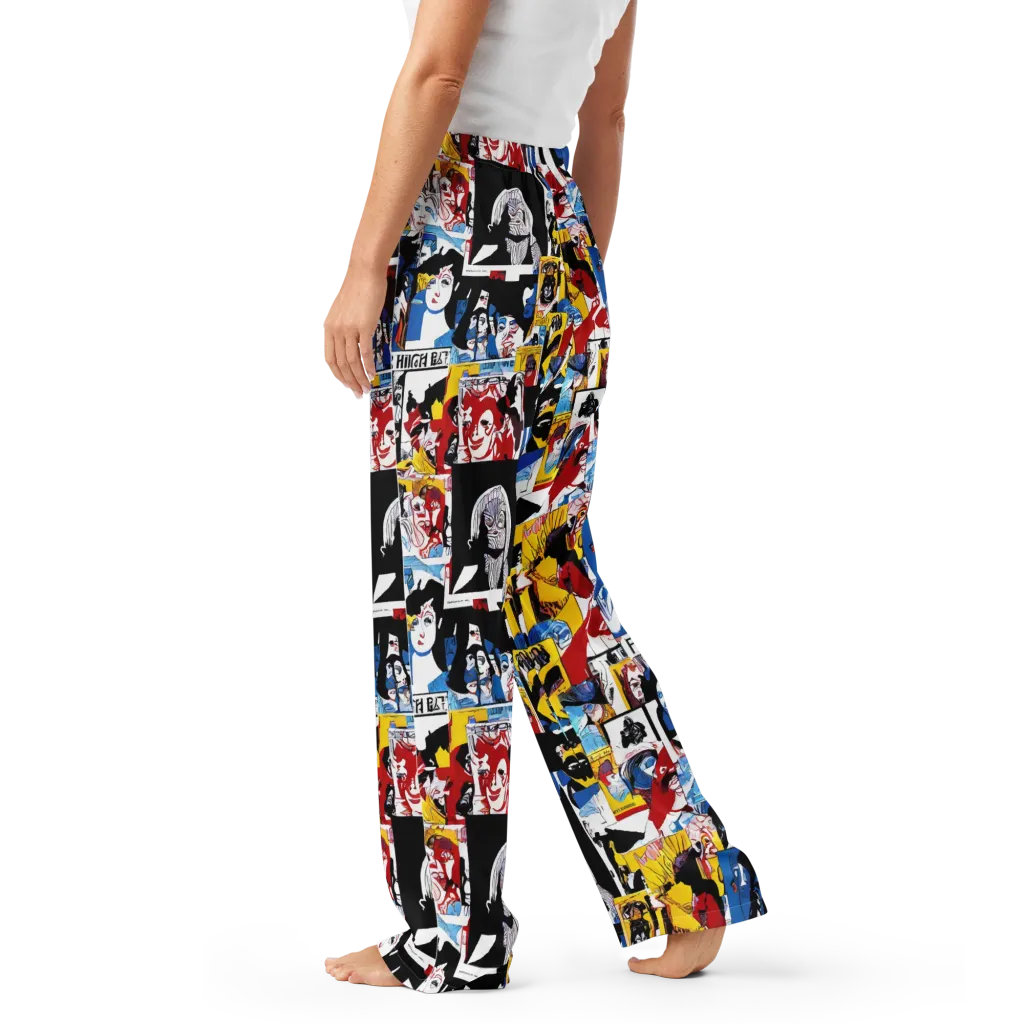Pop Art Parade on Women's Pajama Pants — Left