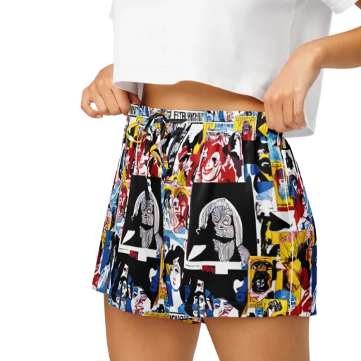 Pop Art Parade on a Women's Pajama Shorts