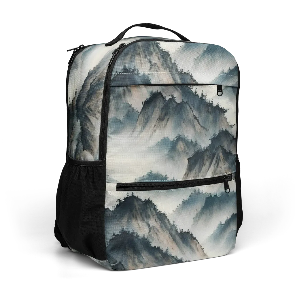 Mistbound Mountains on Utility Backpack — Right Front