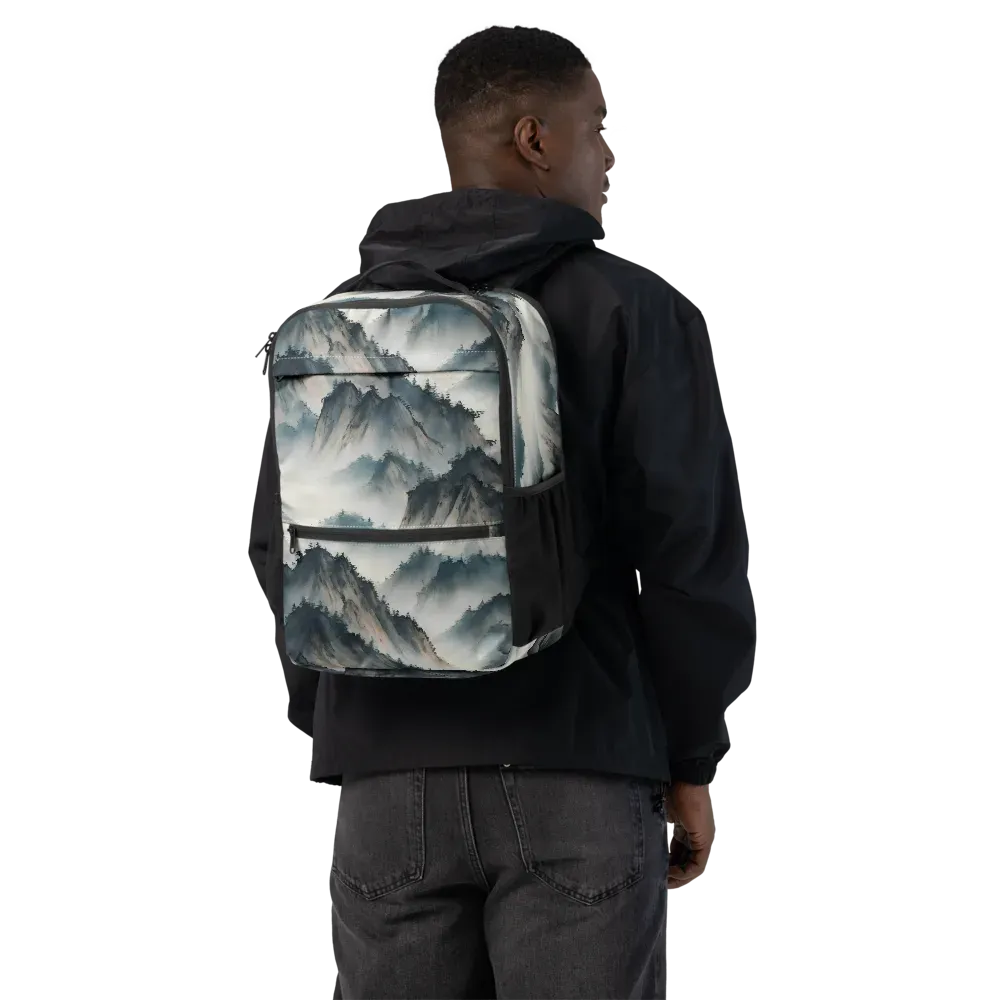 Mistbound Mountains on Utility Backpack — Back