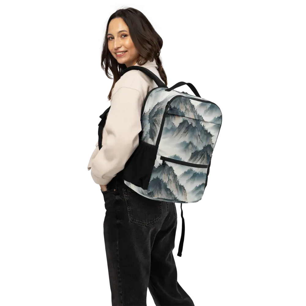 Mistbound Mountains on Utility Backpack — Back